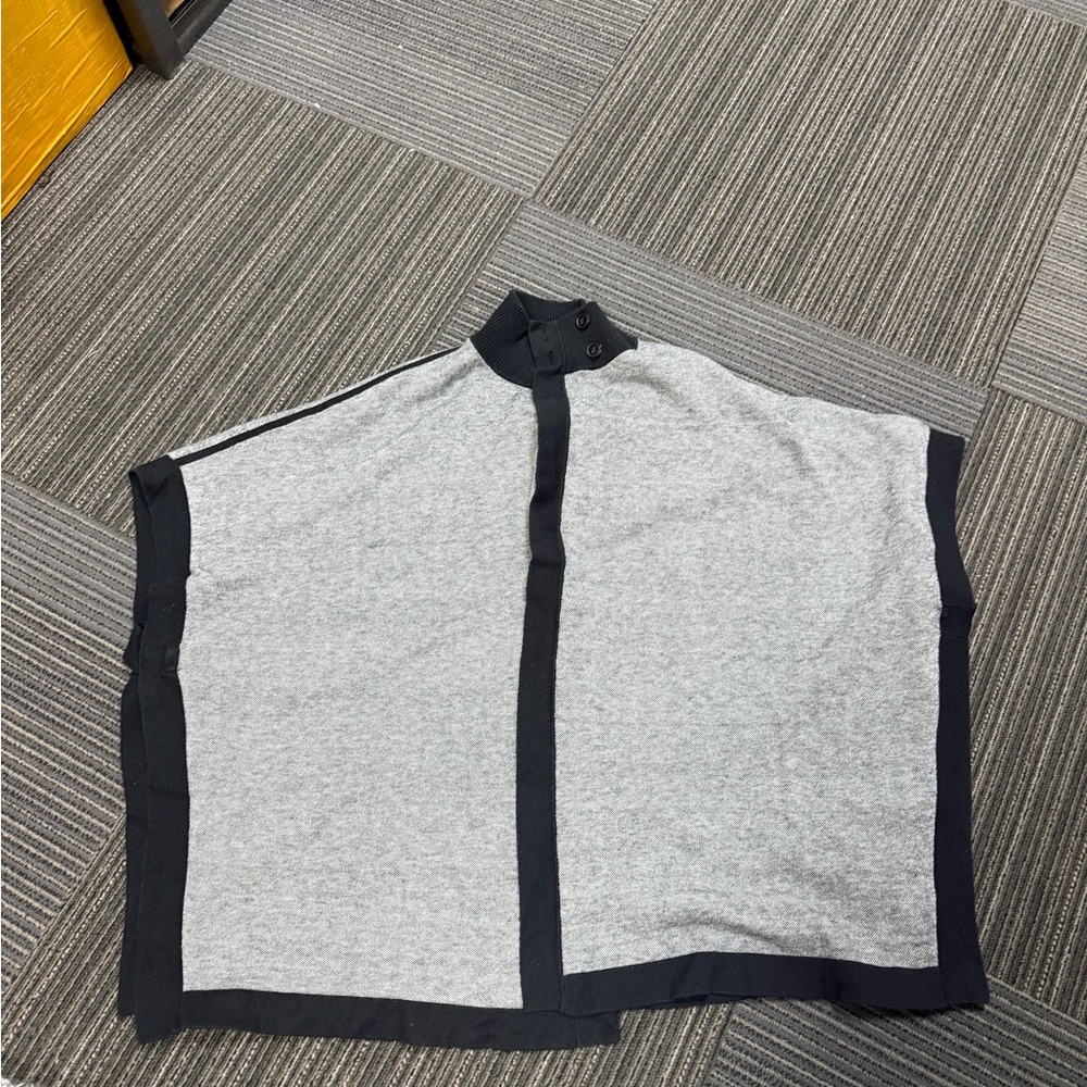 Stylish Gray and Black Women's Cape
